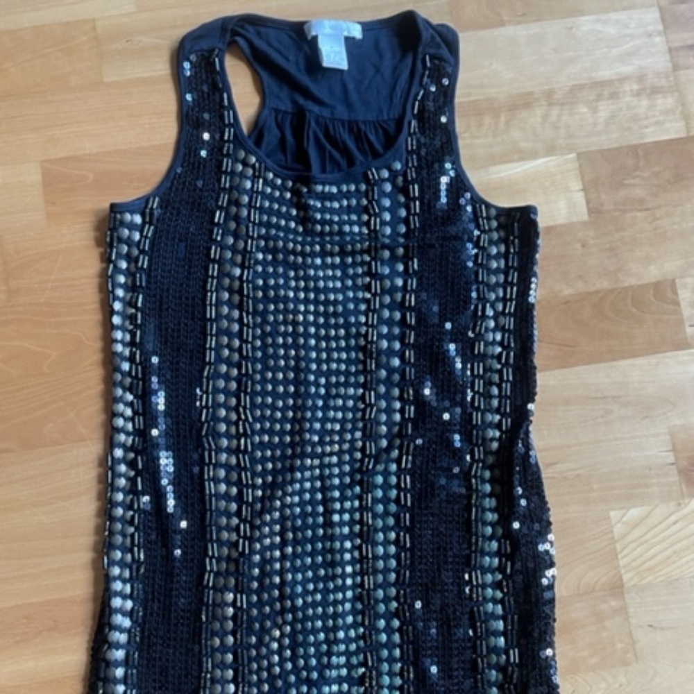 DESIGN History beaded black tank size M